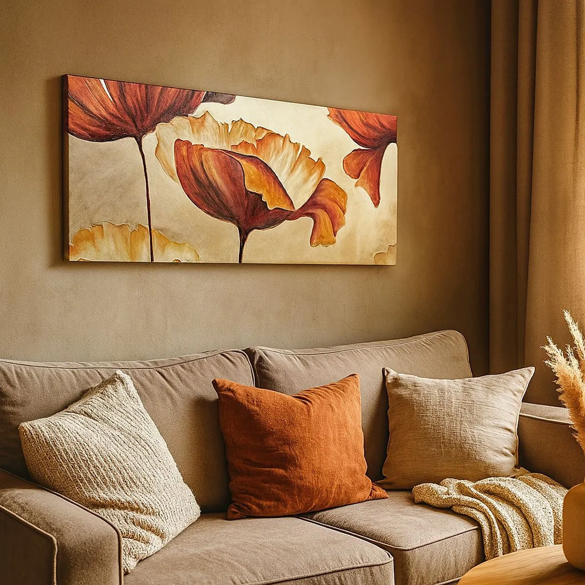 Cuadro sobre lienzo - Impresión de Imagen - Prado de prados - 100x40 cm