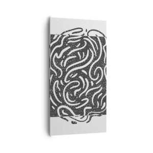 Cuadro sobre lienzo - Impresión de Imagen - Abstracción: una danza de alegría - 65x120 cm