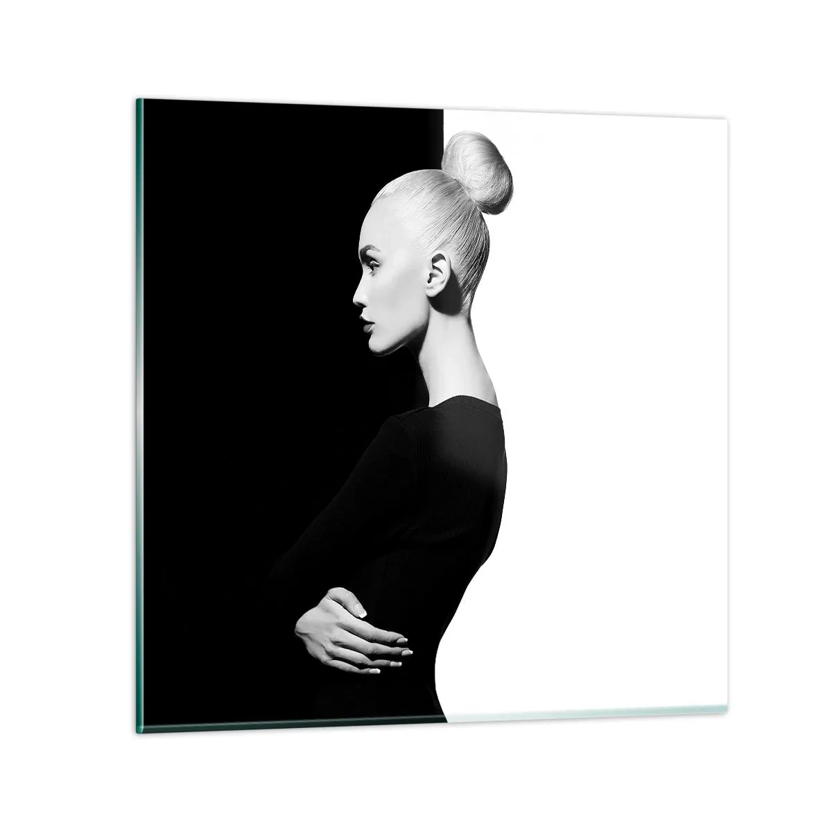 Cuadro sobre vidrio - Impresiones sobre Vidrio - Simplemente femenina - 40x40 cm