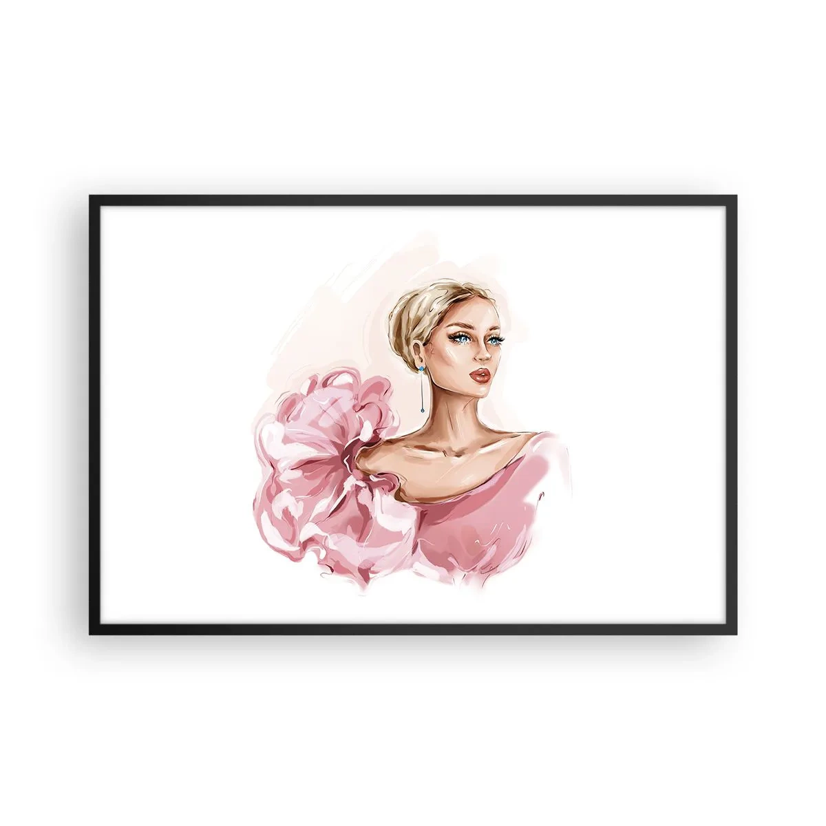 Póster en marco negro - Recuérdame como una pintura... - 91x61 cm