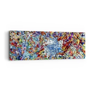Cuadro sobre lienzo - Impresión de Imagen - Vidriera - 90x30 cm