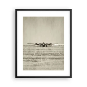 Póster en marco negro - Como siempre, preparado - 40x50 cm