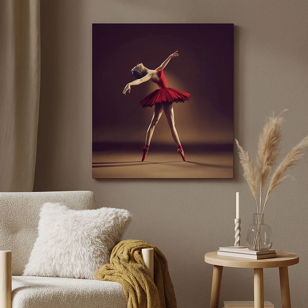 Cuadro sobre lienzo - Impresión de Imagen - Primera bailarina - 30x30 cm
