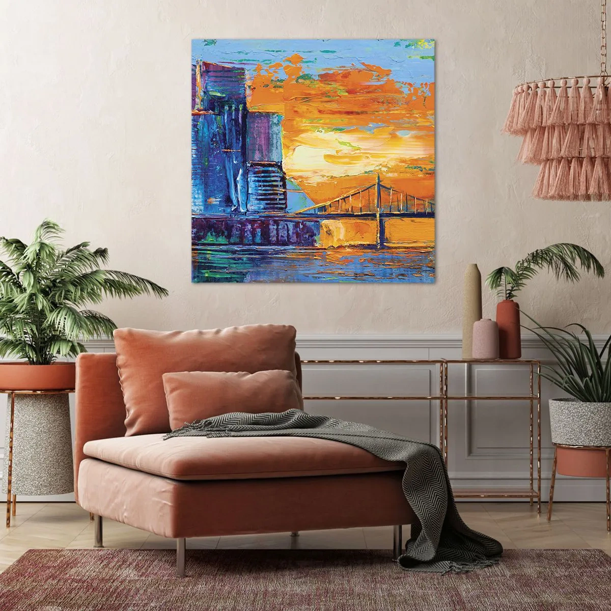 Cuadro sobre lienzo - Impresión de Imagen - Cultura y naturaleza - 60x60 cm