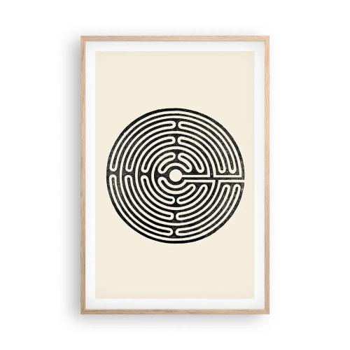 Póster en marco roble claro - Orden misterioso - 61x91 cm