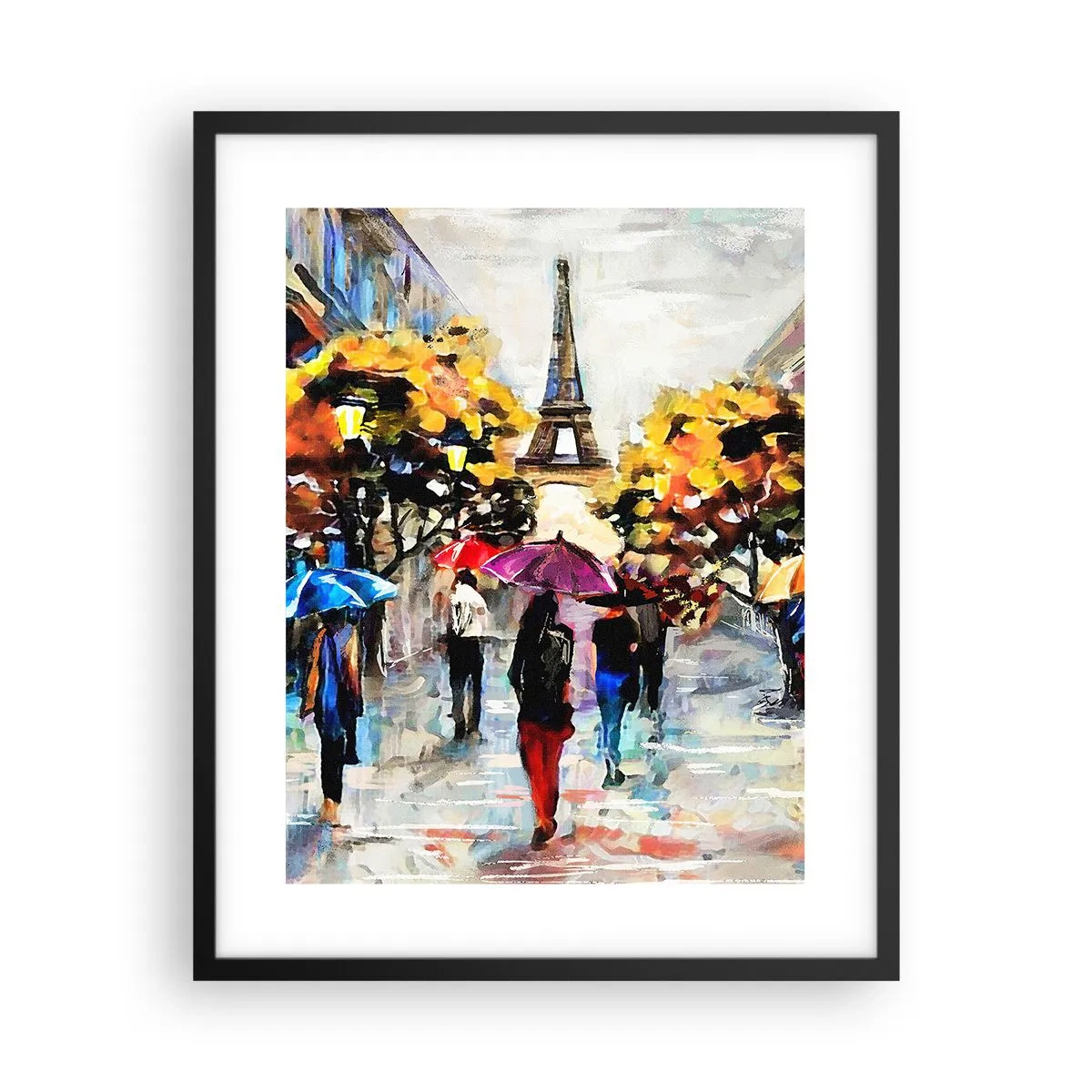Póster en marco negro - Especialmente hermoso en otoño - 40x50 cm