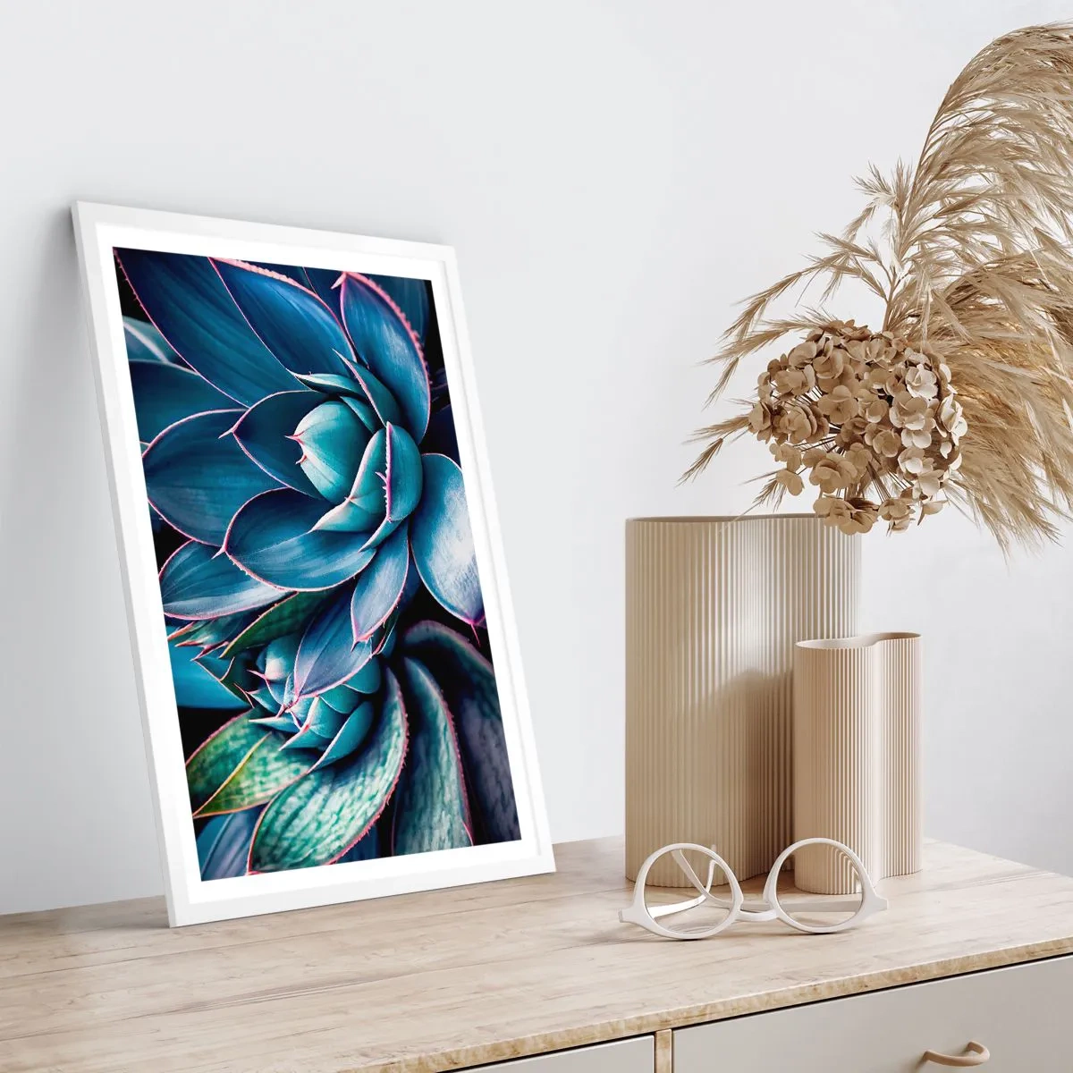 Póster en marco blanco - Fuerza vital - 70x100 cm