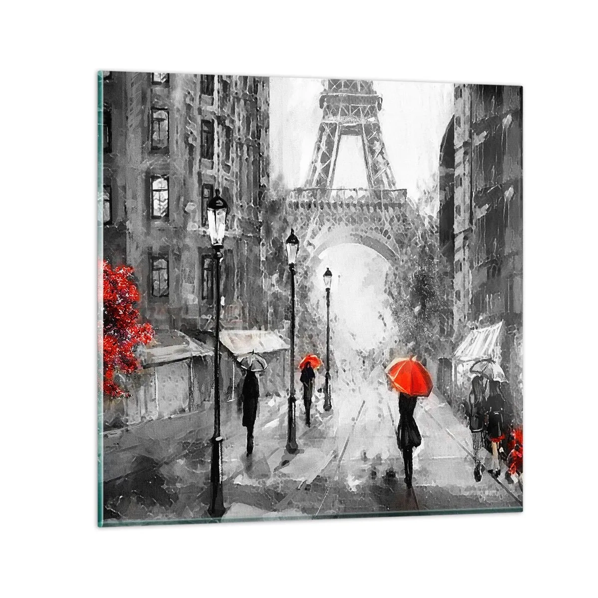 Cuadro sobre vidrio - Impresiones sobre Vidrio - Todos los caminos conducen a ella - 30x30 cm