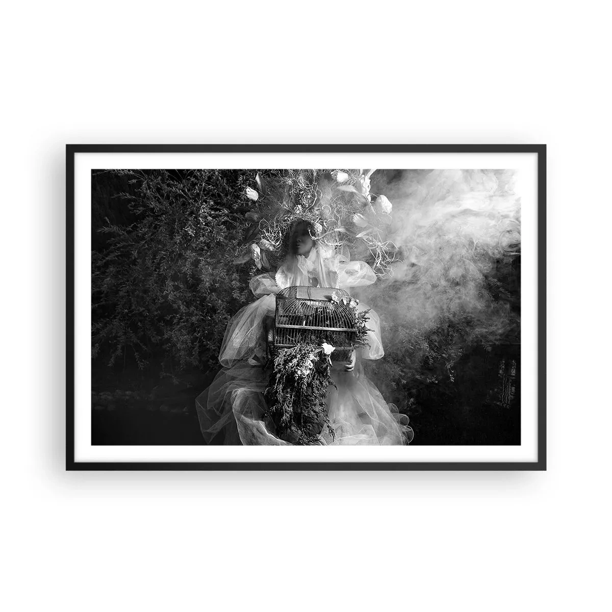 Póster en marco negro - La madre misma - La naturaleza - 91x61 cm