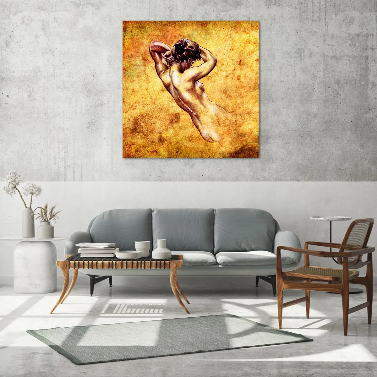 Cuadro sobre vidrio - Impresiones sobre Vidrio - Revelado, pero todavía un misterio - 70x70 cm