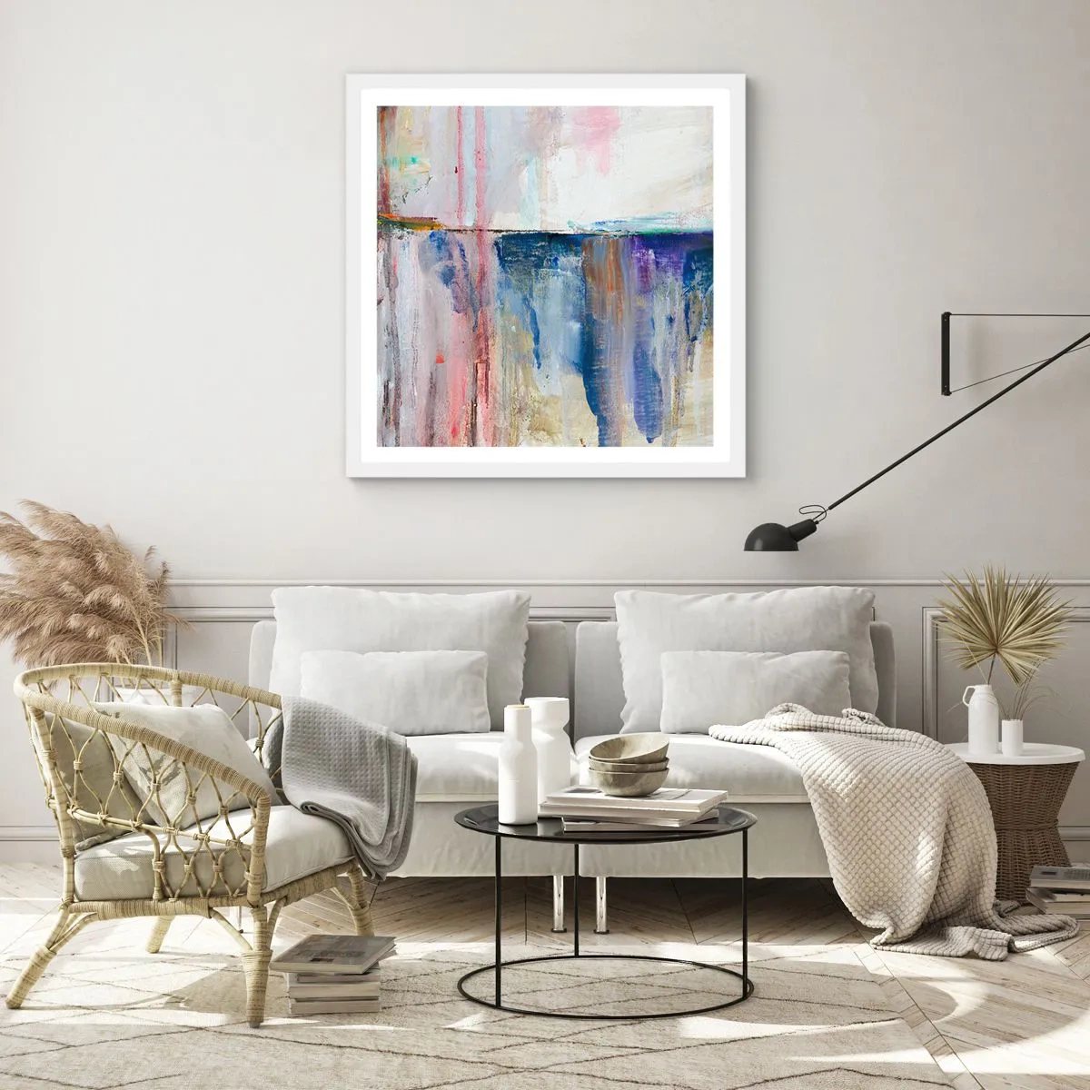 Póster en marco blanco - Impresiones y asociaciones de colores - 30x30 cm