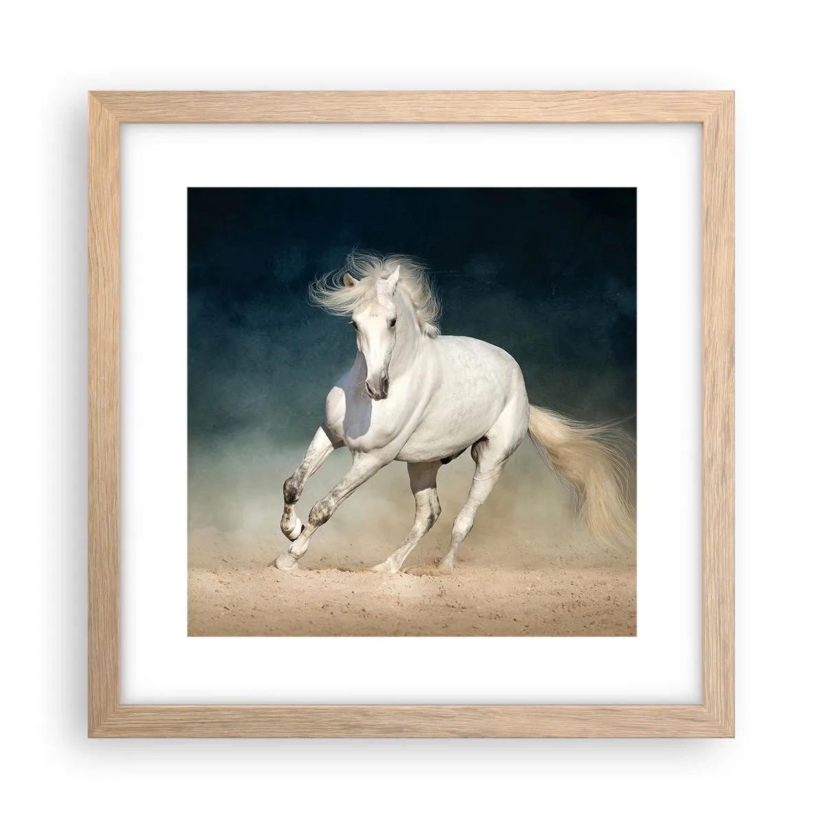 Póster en marco roble claro - Libertad en estado puro - 30x30 cm