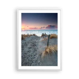 Póster en marco blanco - Se derramó un arco iris de luminosidad.... - 50x70 cm