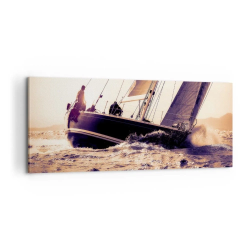 Cuadro sobre lienzo - Impresión de Imagen - Navega, marinero - 100x40 cm