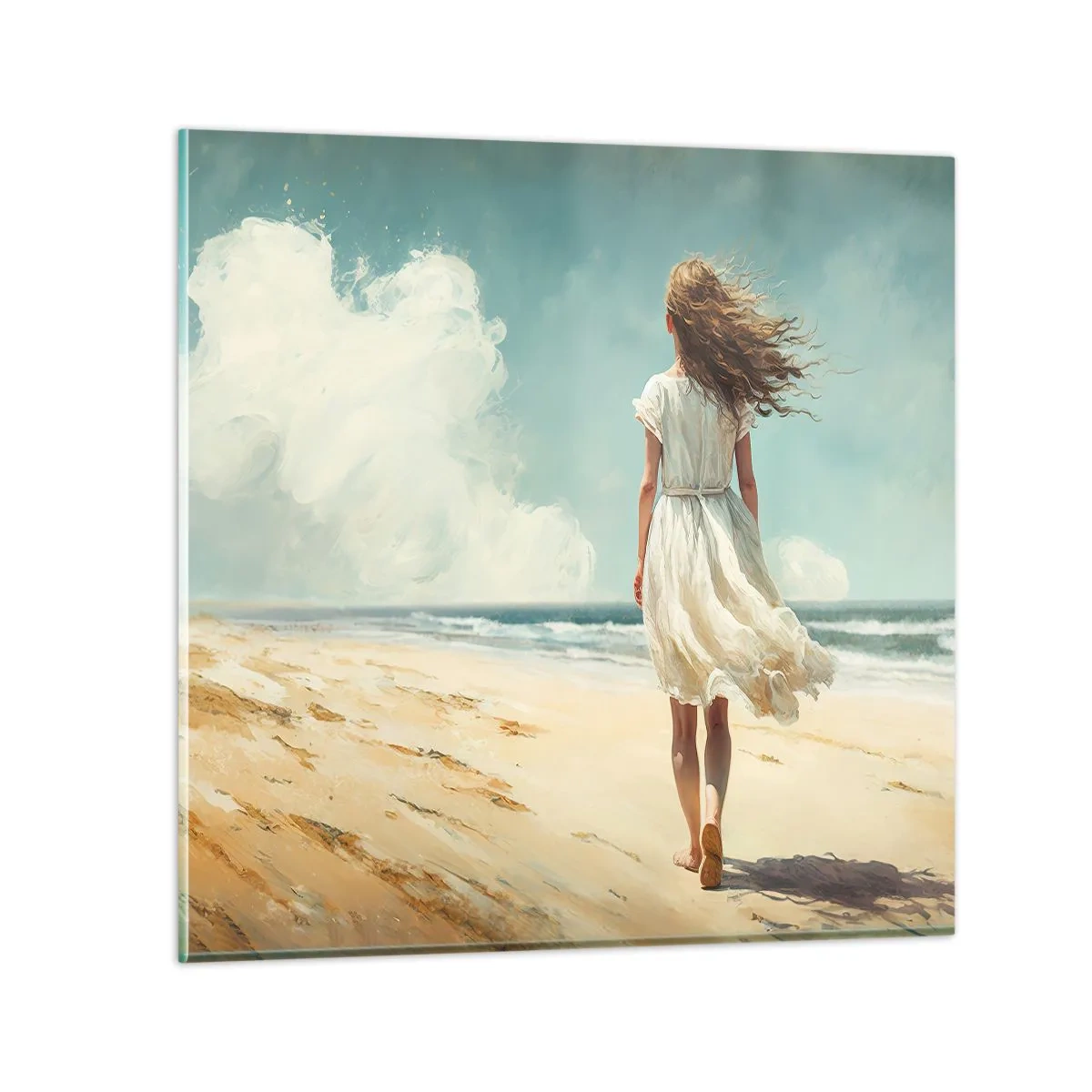 Cuadro sobre vidrio - Impresiones sobre Vidrio - Al encuentro del sol y del viento - 70x70 cm