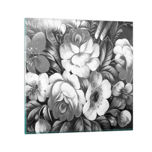 Cuadro sobre vidrio - Impresiones sobre Vidrio - Hermoso incluso en el gris - 40x40 cm