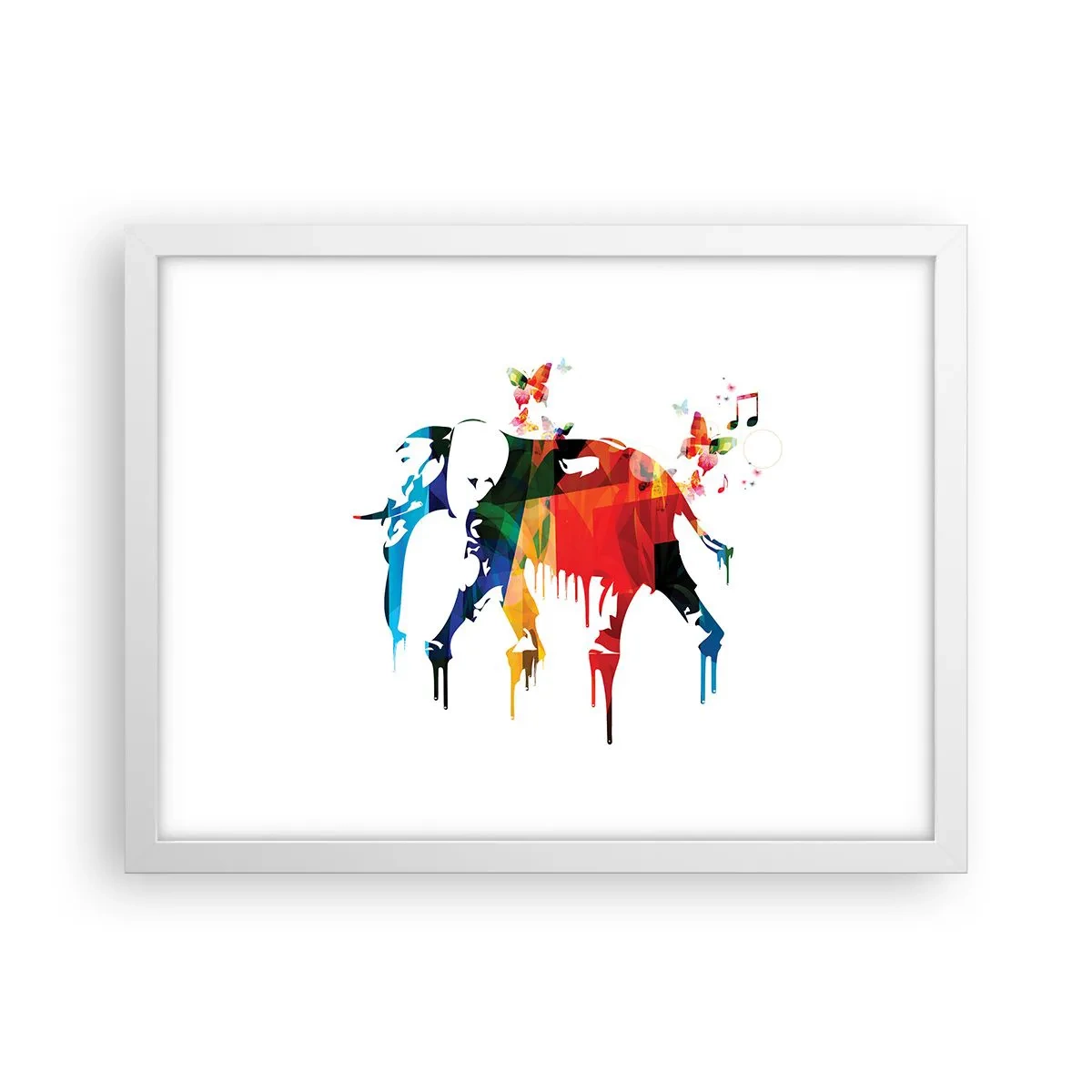 Póster en marco blanco - Todo el mundo puede bailar - 40x30 cm