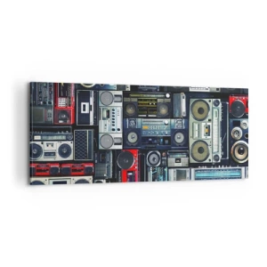 Cuadro sobre lienzo - Impresión de Imagen - Nostalgia de los 80. - 100x40 cm