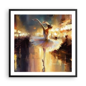 Póster en marco negro - Un milagro en la calle - 60x60 cm