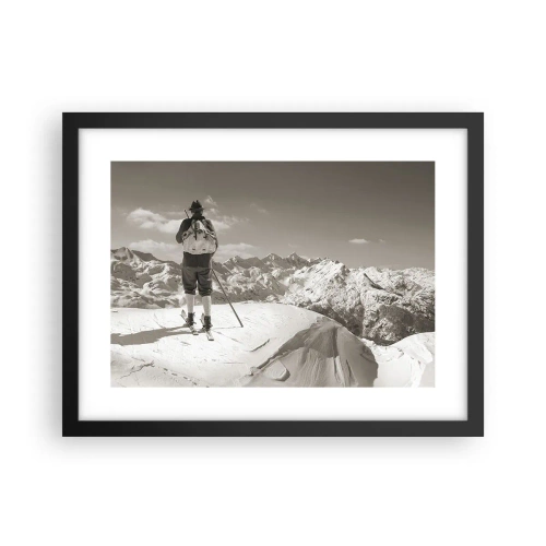 Póster en marco negro - El techo del mundo - 40x30 cm