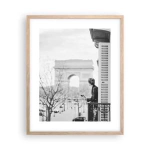 Póster en marco roble claro - Una habitación con vistas - 40x50 cm