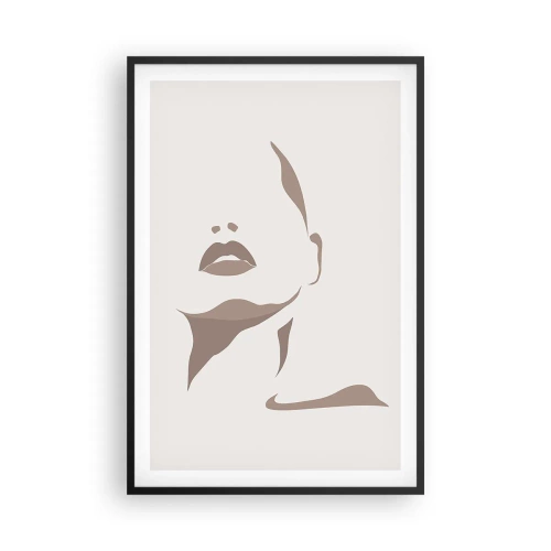 Póster en marco negro - Creación a partir de la luz y la sombra - 61x91 cm