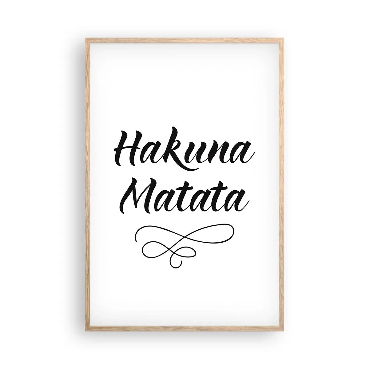 Póster en marco roble claro - El mejor consejo - 61x91 cm