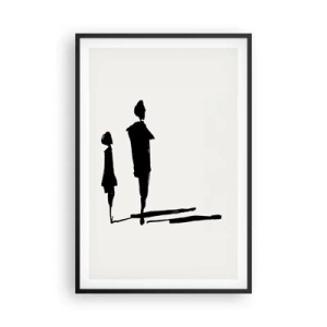 Póster en marco negro - ¿Seguro que juntos? - 61x91 cm