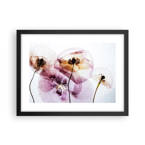Póster en marco negro - Cuerpo de flor - 40x30 cm