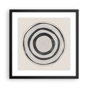 Póster en marco negro - Lo importante es lo que hay entre medias - 40x40 cm