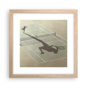 Póster en marco roble claro - Véncete a ti mismo - 30x30 cm
