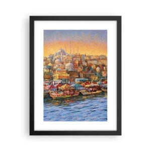 Póster en marco negro - Una historia en Estambul - 30x40 cm