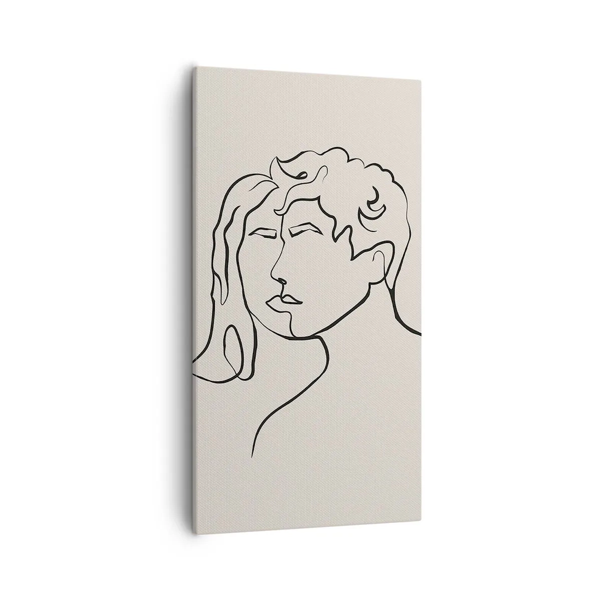 Cuadro sobre lienzo - Impresión de Imagen - Y se convirtieron en uno - 55x100 cm