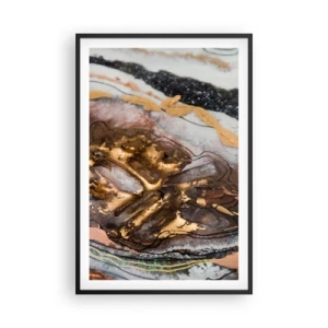 Póster en marco negro - Elemento de la tierra - 61x91 cm
