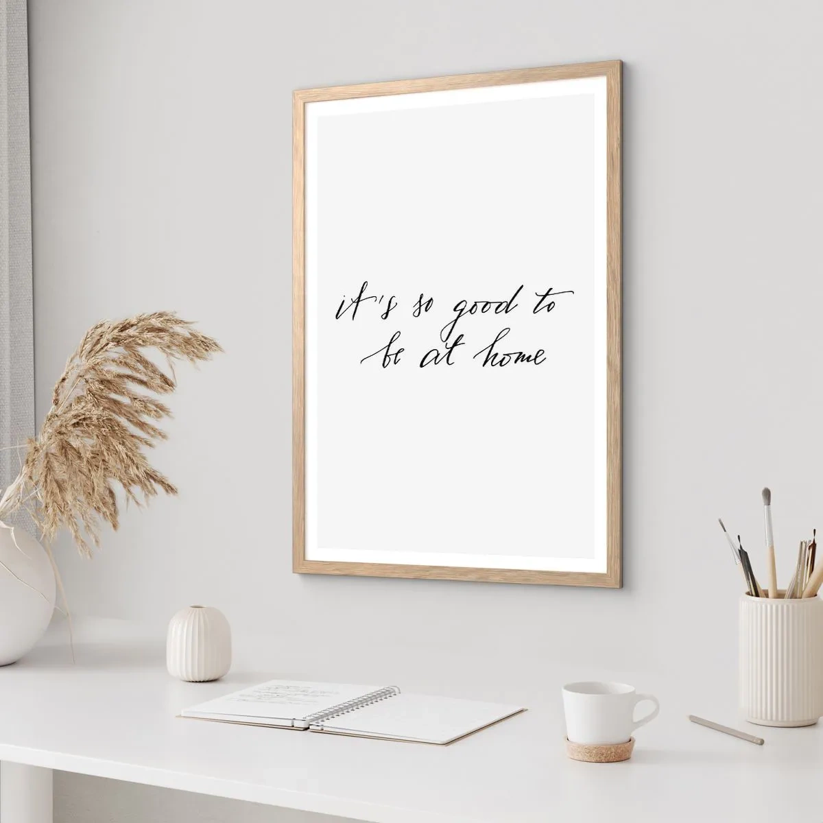 Póster en marco roble claro - Toda la verdad - 40x50 cm