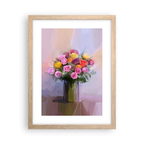 Póster en marco roble claro - Belleza inmortalizada - 30x40 cm