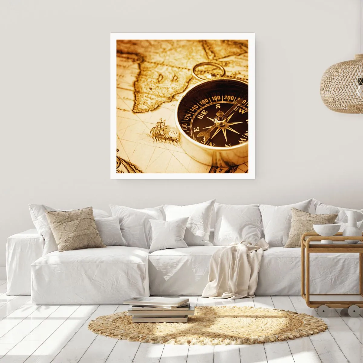 Póster - ¿Este u Oeste? - 60x60 cm