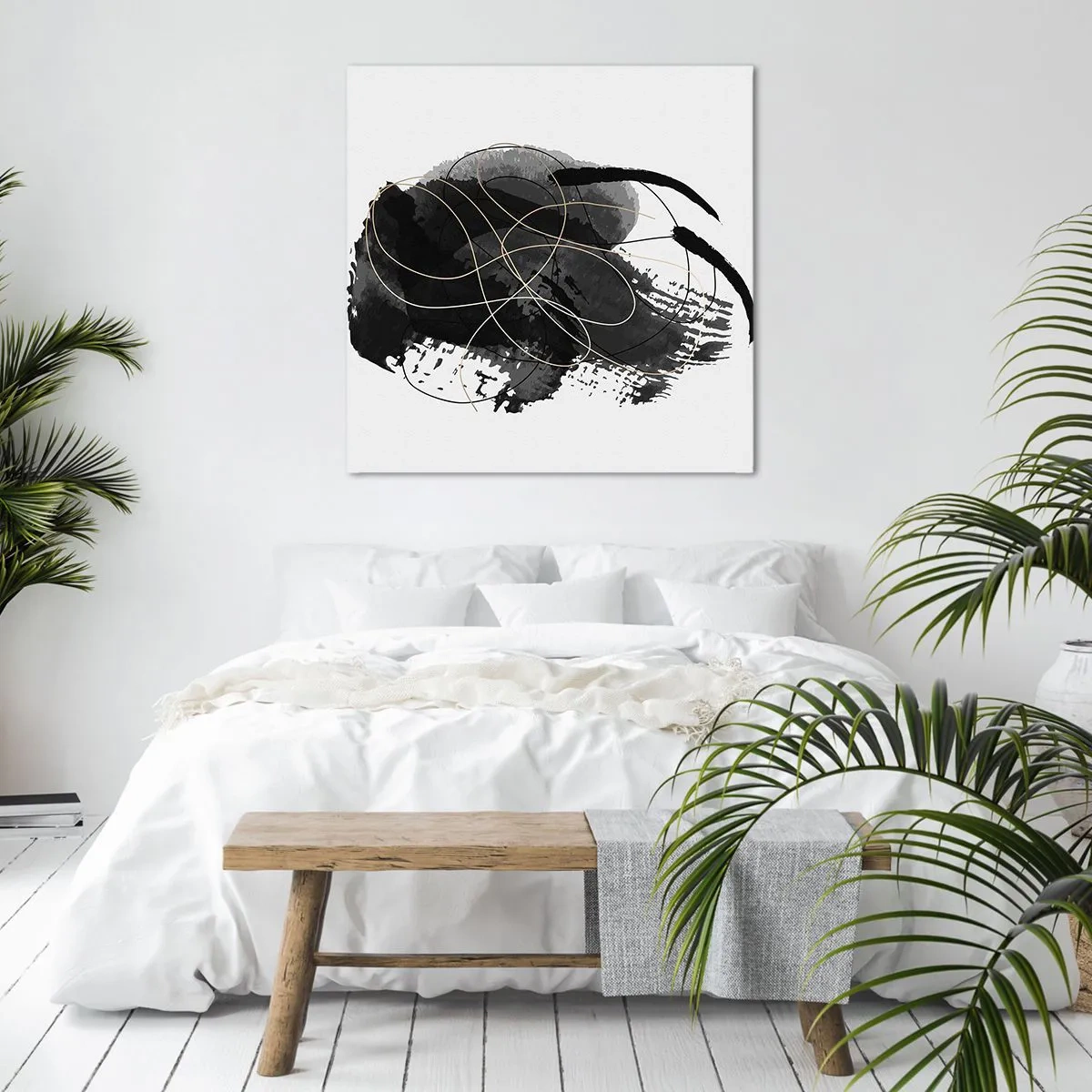 Cuadro sobre lienzo - Impresión de Imagen - Salió de la negrura - 40x40 cm