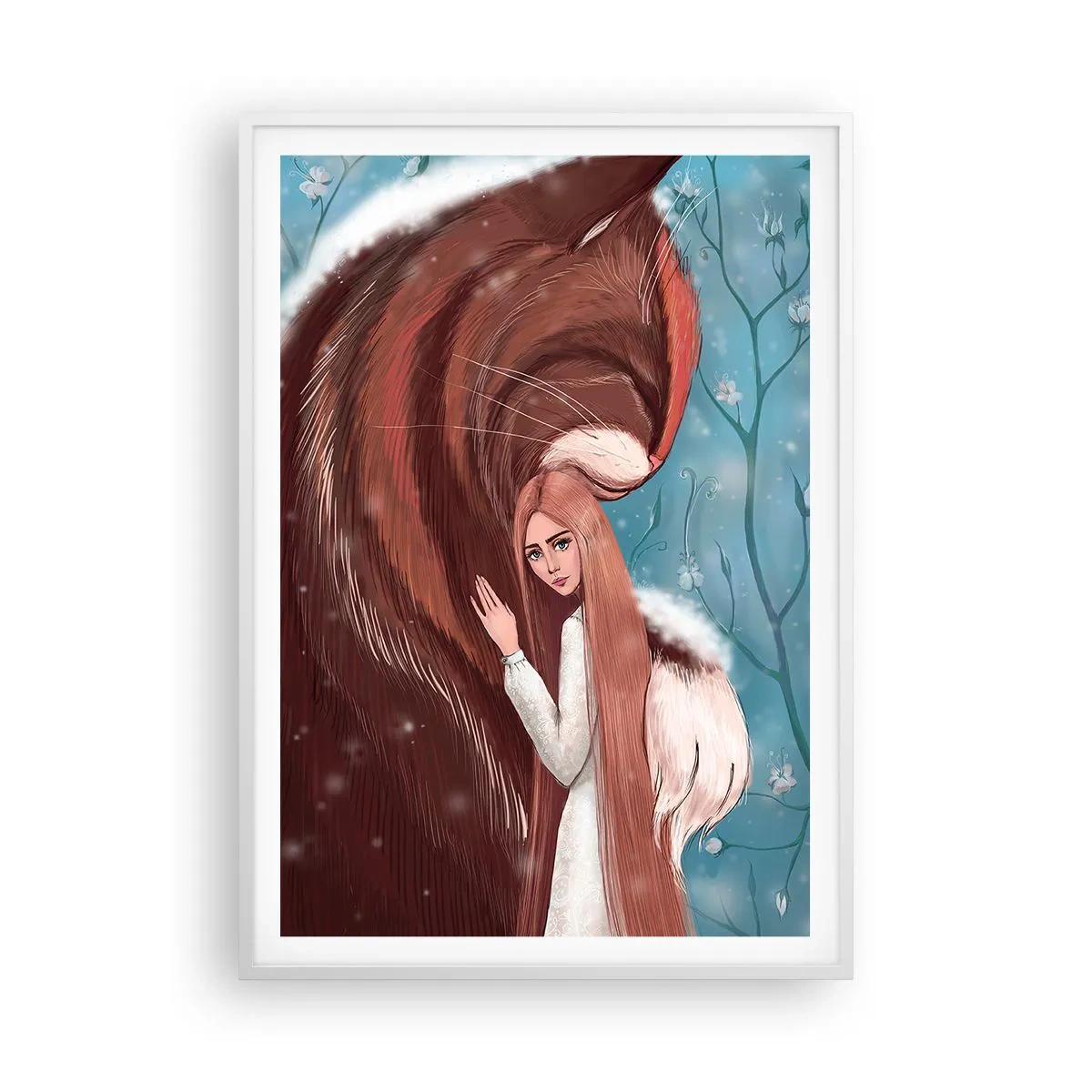 Póster en marco blanco - Bienvenidos a un cuento de hadas - 70x100 cm