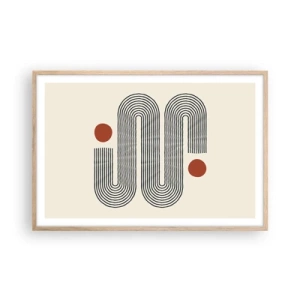 Póster en marco roble claro - De principio a fin - 91x61 cm