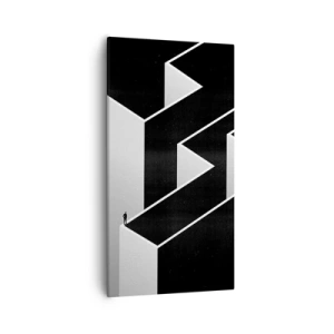 Cuadro sobre lienzo - Impresión de Imagen - Soledad en la cumbre - 55x100 cm