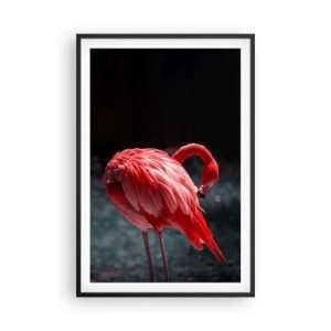 Póster en marco negro - Un poema carmesí de la naturaleza - 61x91 cm