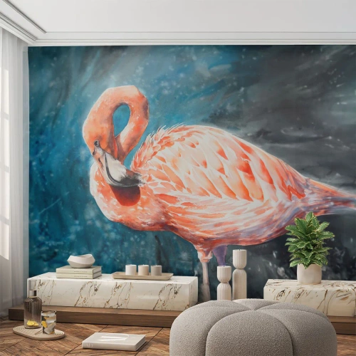 Fotomural Autadhesivo Deluxe Sticker - Decorativo por naturaleza - Flamenco, Pájaro, Naturaleza - 400x280 cm