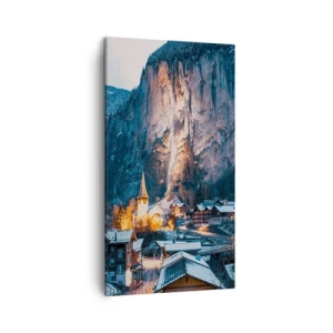 Cuadro sobre lienzo - Impresión de Imagen - El espíritu luminoso del invierno - 45x80 cm