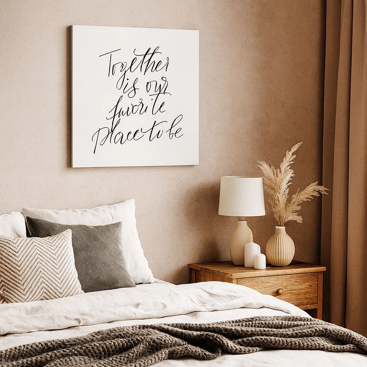 Cuadro sobre lienzo - Impresión de Imagen - ¿Tú también lo sientes? - 30x30 cm