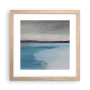 Póster en marco roble claro - Paisaje horizontal - 30x30 cm
