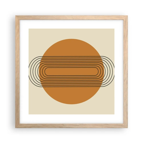 Póster en marco roble claro - El plan perfecto - 40x40 cm