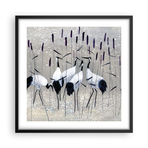 Póster en marco negro - Entre los suyos - 50x50 cm