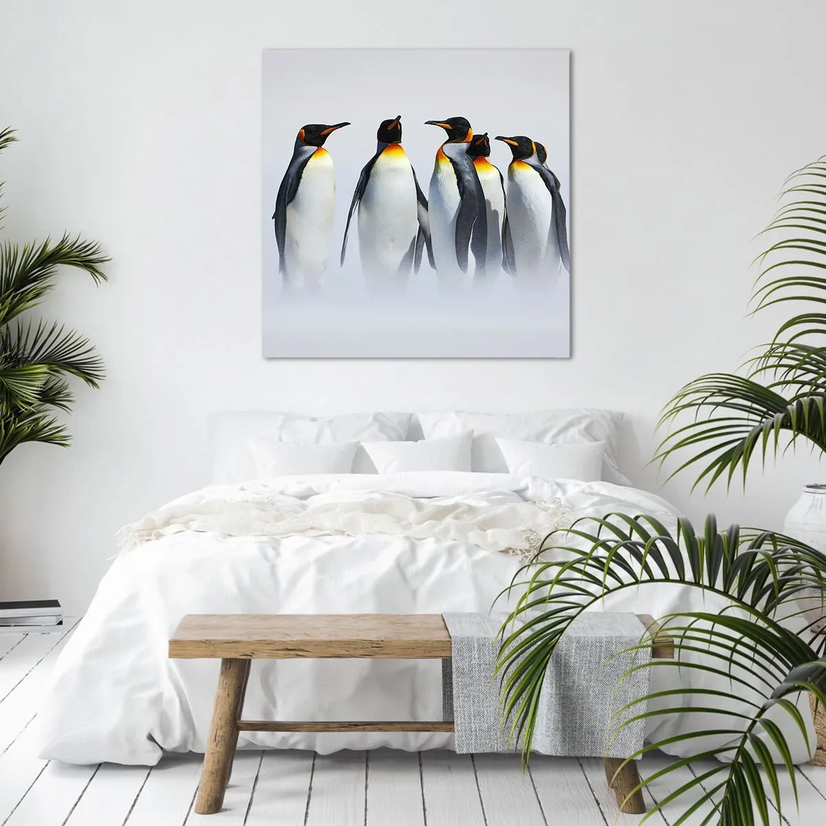 Cuadro sobre lienzo - Impresión de Imagen - Reunión en traje de noche - 70x70 cm