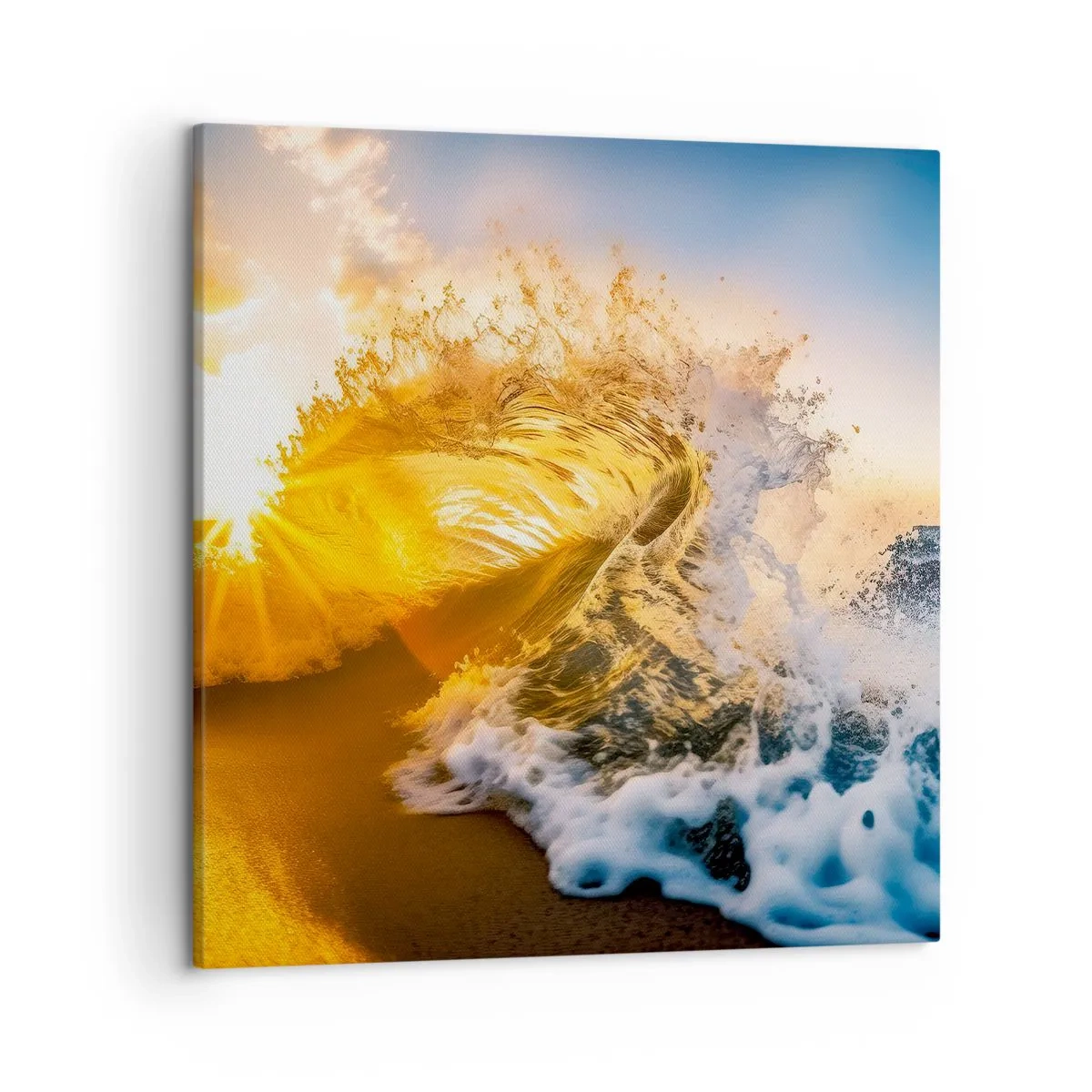 Cuadro sobre lienzo - Impresión de Imagen - Jugando en la arena - 50x50 cm